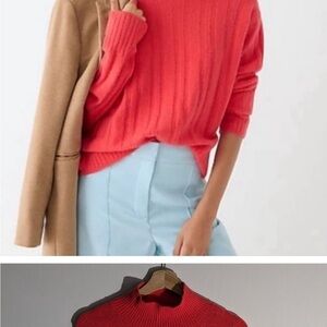 Jcrew ribbed mock neck- super soft